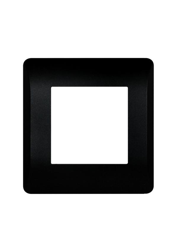 [TE0630 Black] Terre One gang  Plastic frontplate 