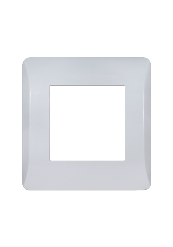 [TE0630 White] Terre One gang  Plastic frontplate 