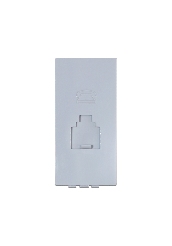 Terre One gang telephone socket unit(RJ11) 