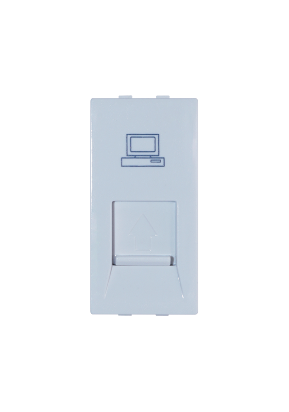 Terre One gang computer socket unit(RJ45) 