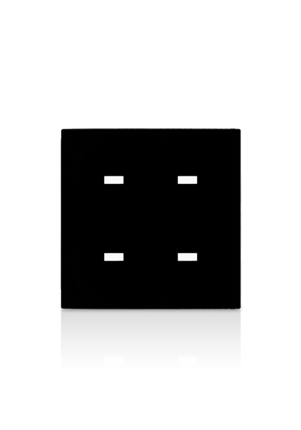 Terre touch 4 gangs  with Adaptor to connect to Panel Addition