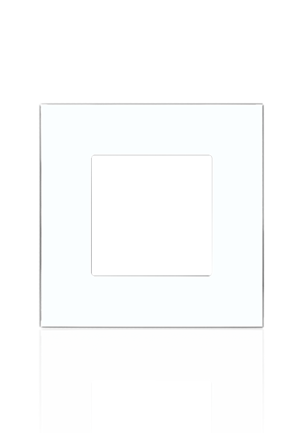 Terre 1 Gang Glass White Color