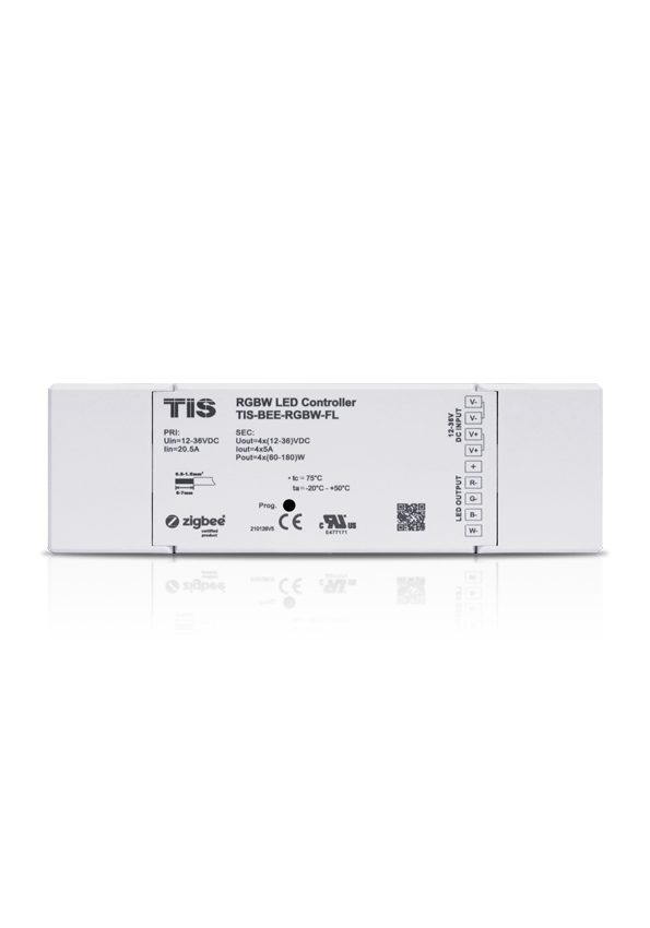 TIS-BEE RGBW LED Ddriver  4ch X 5A / DC12-32 V  Zigbee Protocol