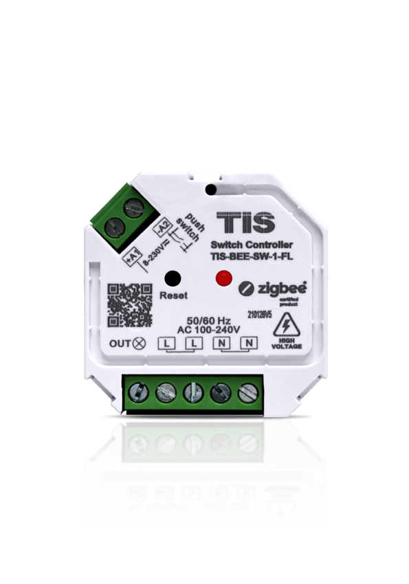 [TIS-BEE-SW-1-FL] 1 channel relay module
Zigbee Protocol 