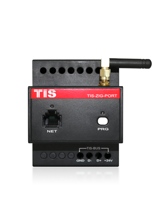 TIS-ZIG-PORT Gateway for TIS-Zigbee 3 and security Controller with Ethernet Connection.