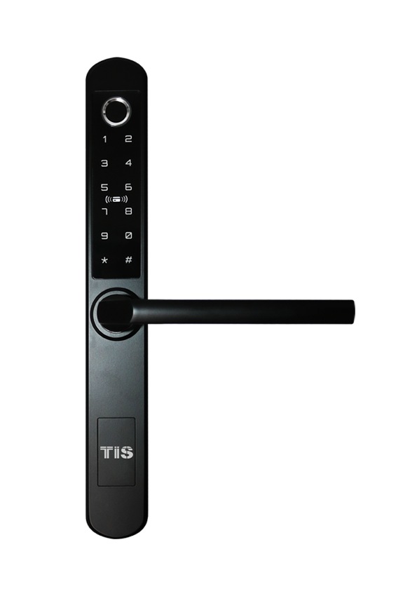 "Smart BLE Digital Fingerprint Lock, IP64 Work with proximity card 304# stainless steel panel/handle Satin stainless steel treatment American standard 5 latches mortise Available for 60/85,35/85,45/85 mortise Work with alkaline battery Emergency key for backup use 200,000 times life test Work with bluetooth technology Support remote passcode change Available for WIFI hub for remote management(optional)"