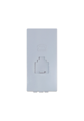 [TE0837 White] Terre One gang telephone socket unit(RJ11) 