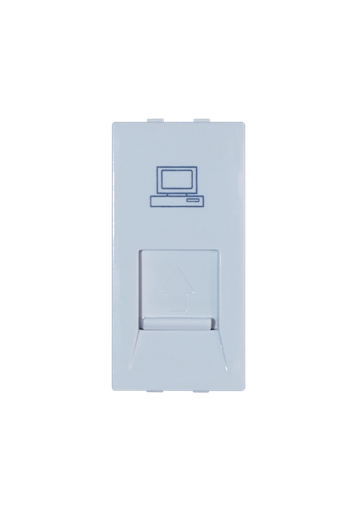 [TE0838A White] Terre One gang computer socket unit(RJ45) 