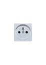 [TE0930 White] Terre 16A 250V One gang French socket unit 